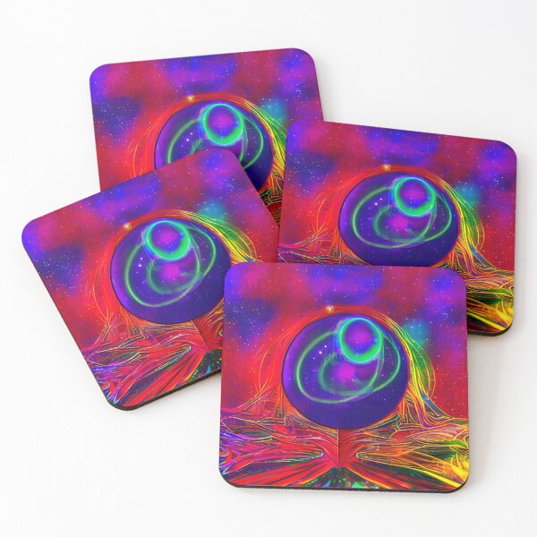 Item preview, United In Dance No.6 - Astral Cosmic AI Illustration - Alien Bubble designed and sold by Recall-Design.
