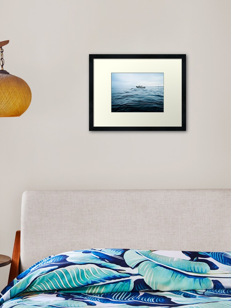 Thumbnail 1 of 7, Framed Art Print, Dolphins in open sea designed and sold by unikatdesign.