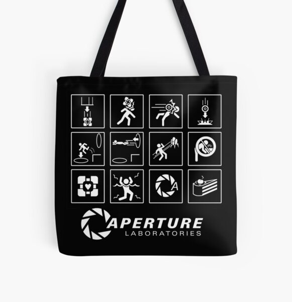Portal Video Game All Over Print Tote Bag