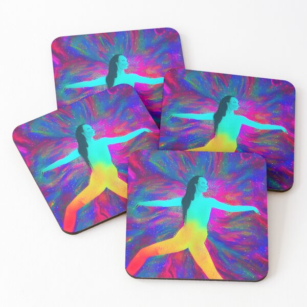 Item preview, United In Dance No.9 - Astral Cosmic AI Illustration - Happy Dancer designed and sold by Recall-Design.