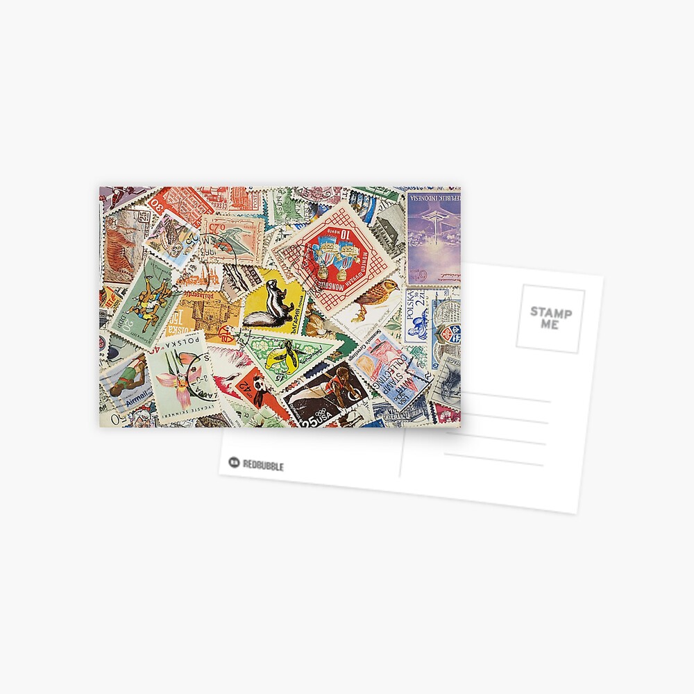 Stamp Collecting Collector Philatelist  Postcard for Sale by TastefulTees