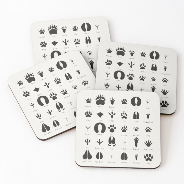 Item preview, Common Animal Tracks Identification ID Chart designed and sold by Iris Luckhaus.
