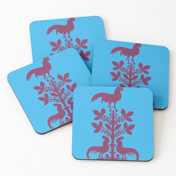 Artikelvorschau, Märchenhaftes Germany  Vögel Blumen Hähne Scherenschnitt Silhouette lila entworfen und verkauft von G-M-Designs.