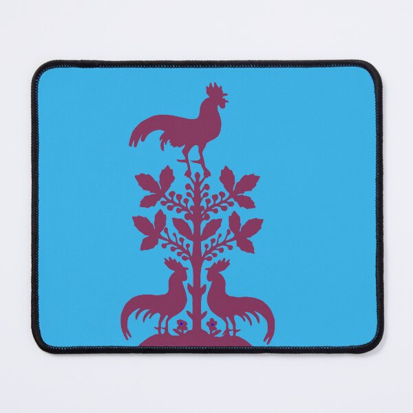 Item preview, Fairytale Germany birds flowers roosters paper cut silhouette purple designed and sold by G-M-Designs.