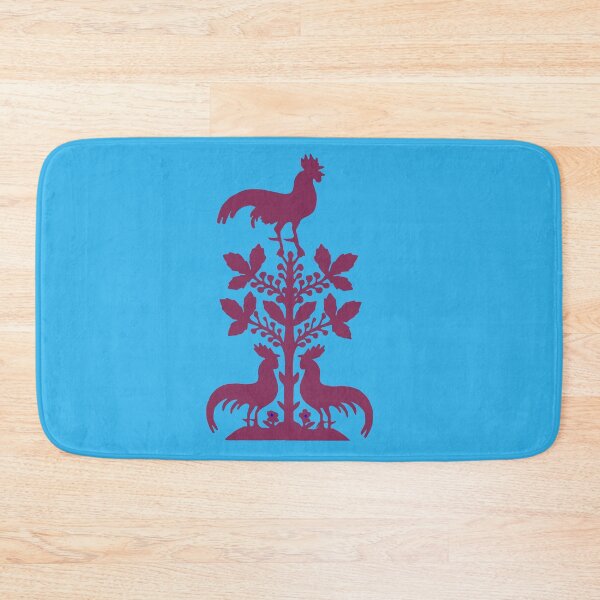 Item preview, Fairytale Germany birds flowers roosters paper cut silhouette purple designed and sold by G-M-Designs.