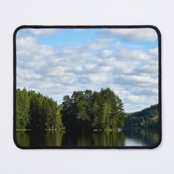 Item preview, The cotton clouds over the lake designed and sold by Jouko Lehto Photography.