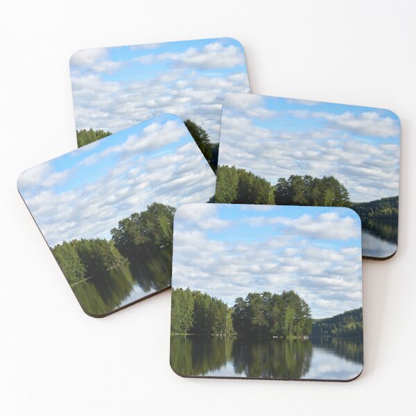 Item preview, The cotton clouds over the lake designed and sold by Jouko Lehto Photography.