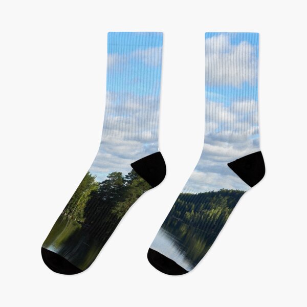 Item preview, The cotton clouds over the lake designed and sold by Jouko Lehto Photography.
