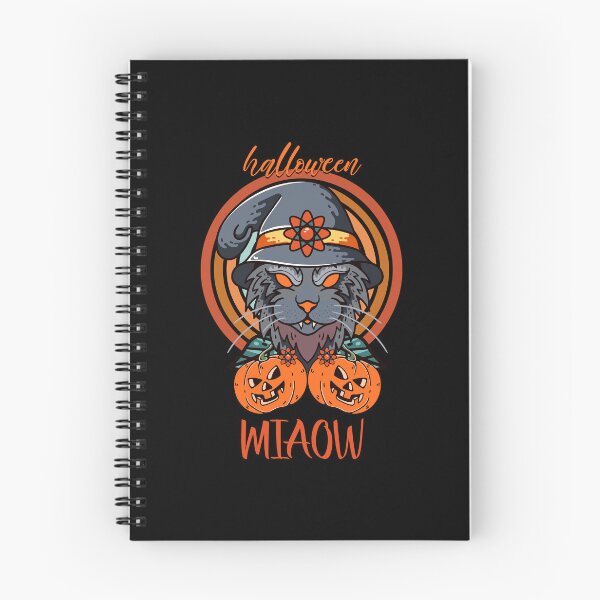 Aperçu de l'œuvre Citrouille monstre et chat miaou Halloween créée et vendue par Toxic Store.