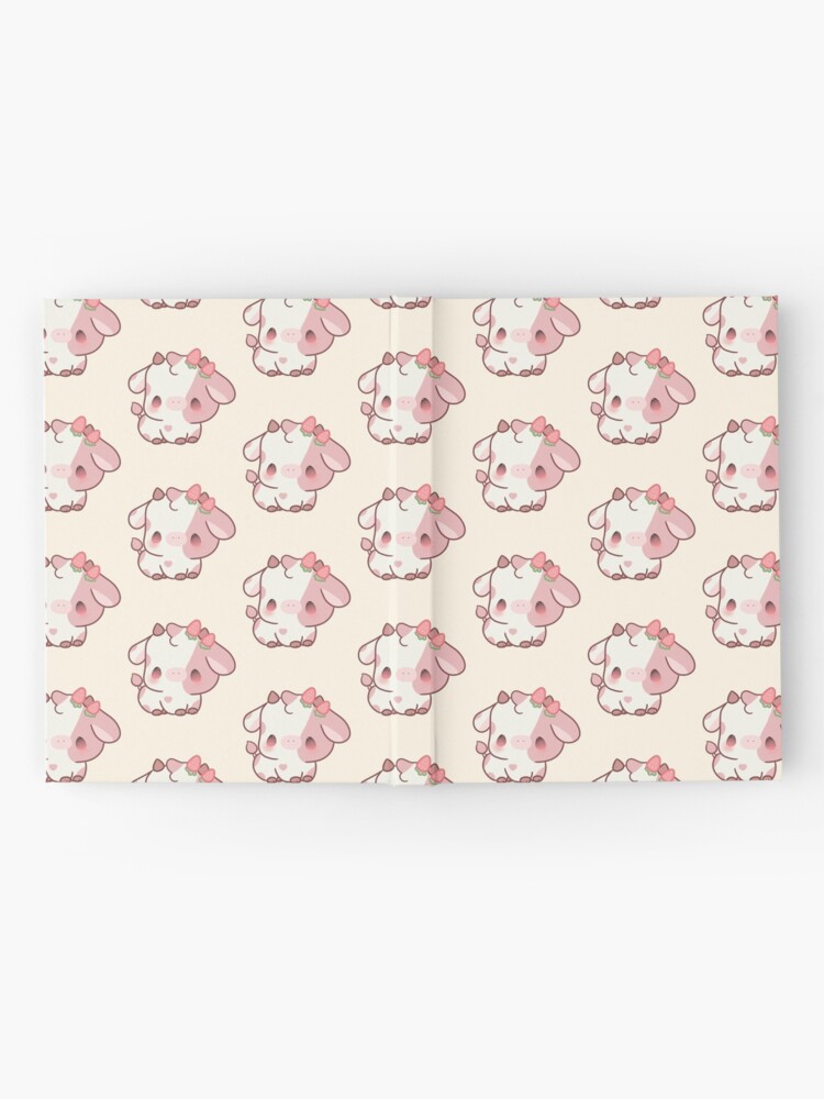 Cute Strawberry Cow Print Kawaii Aesthetic Pattern Front & Back