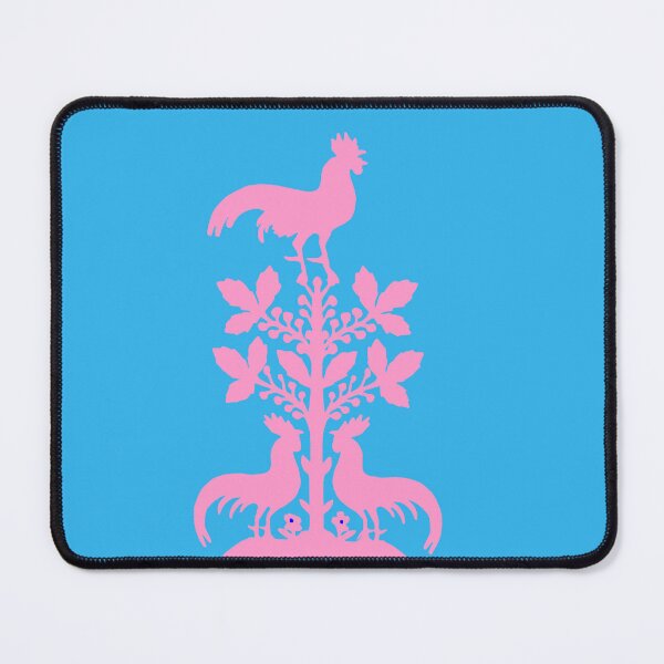 Item preview, Fairytale Germany birds flowers roosters paper cut silhouette pink designed and sold by G-M-Designs.