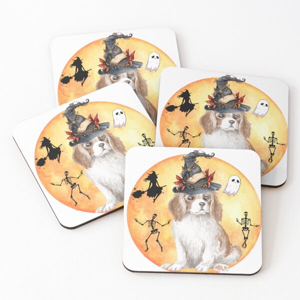 Item preview, Halloween ghost skeleton spaniel Halloween Design. Spooky Dog. Creepy Dog designed and sold by Doggymadness.