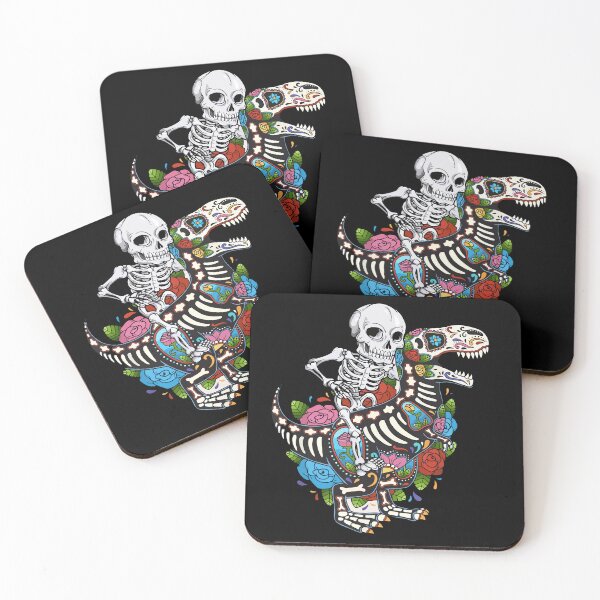 Item preview, Skeleton Riding Dinosaur Bones Halloween | Bones and Botany designed and sold by Wanc Designs.