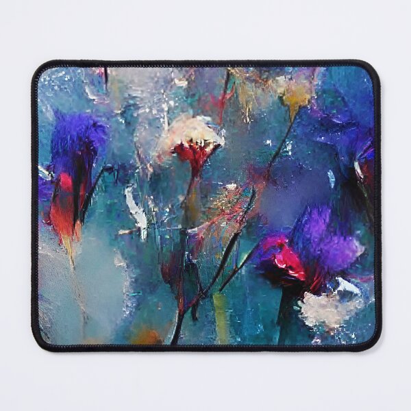 Item preview, Blue Scattered Bouquet-Frozen Florals designed and sold by BioDigital-Jazz.