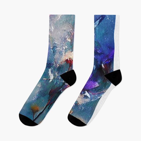 Item preview, Blue Scattered Bouquet-Frozen Florals designed and sold by BioDigital-Jazz.