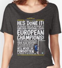 Chelsea FC - Champions League Final Commentary Design Women's Relaxed Fit T-Shirt