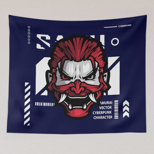 Item preview, Samurai Hero Wear Red Mask designed and sold by Christosign.