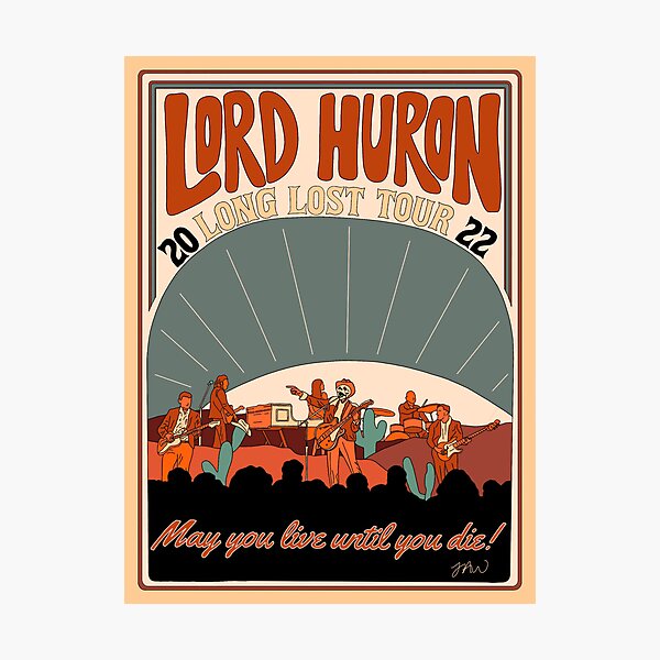 Aperçu de l'œuvre Affiche du concert de Lord Huron Long Lost Tour créée et vendue par juliewallart.