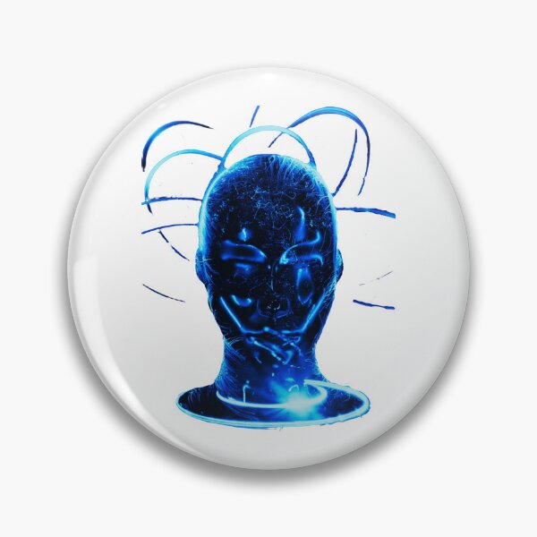 Item preview, Blue Neon Futuristic Woman Face design designed and sold by Dven-Clothes.