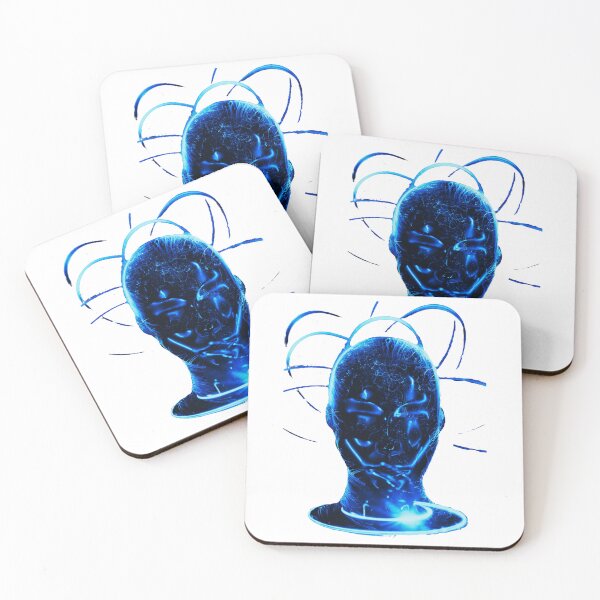 Item preview, Blue Neon Futuristic Woman Face design designed and sold by Dven-Clothes.
