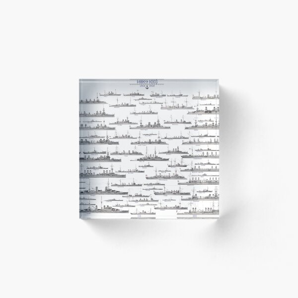 French Navy WW1 Acrylic Block