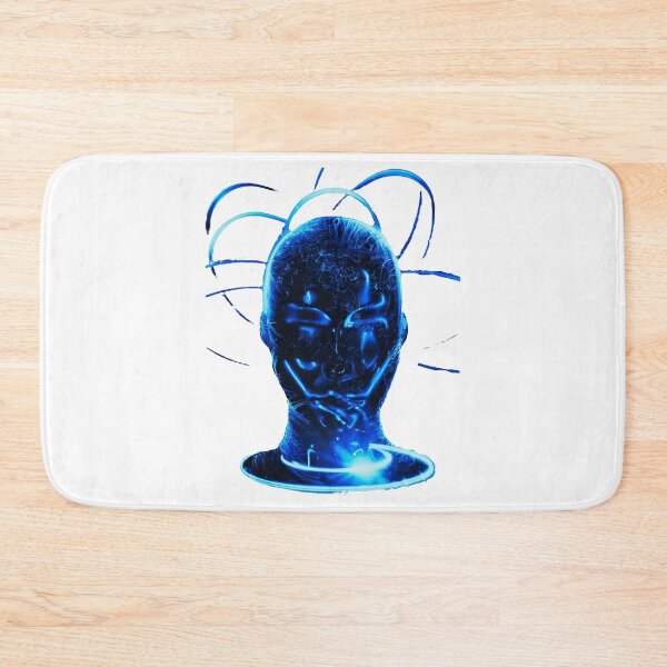 Item preview, Blue Neon Futuristic Woman Face design designed and sold by Dven-Clothes.