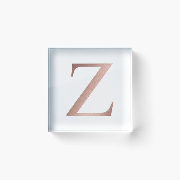 Item preview, Rose Gold Metallic Zeta Z designed and sold by greekgoddess.
