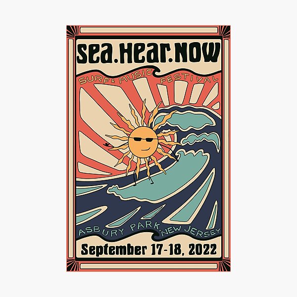 Sea Hear Now 2022 Concert Poster Photographic Print