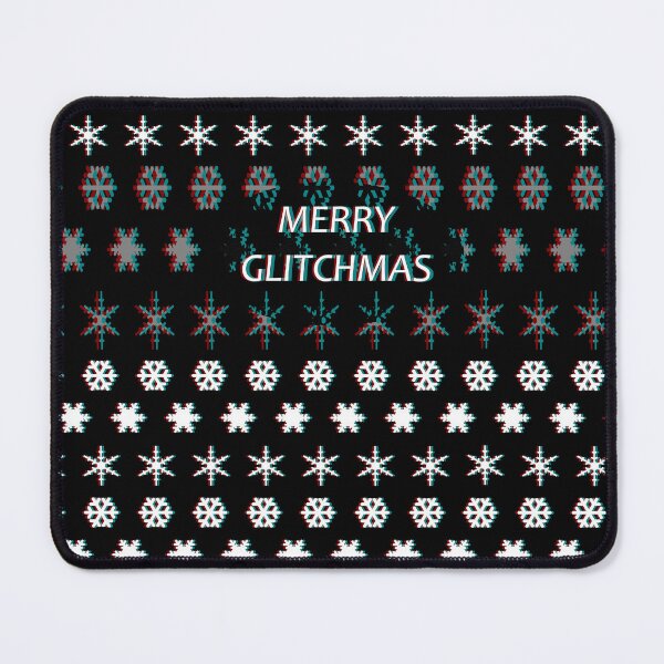 Item preview, merry glitchmas christmas sweater snowflake pattern designed and sold by thecheek.