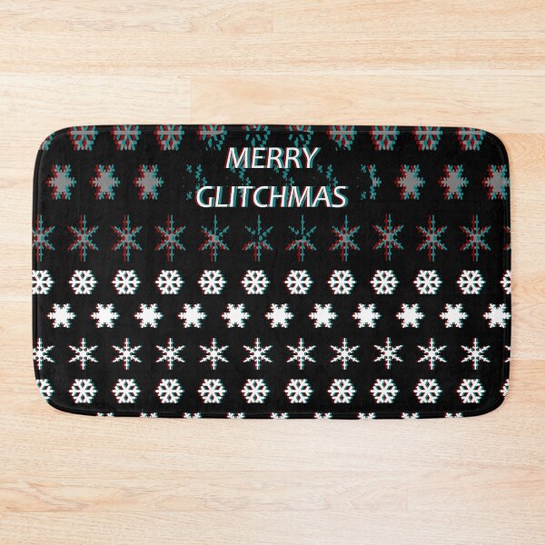 Artikelvorschau, Merry Glitchmas Christmas Sweater Schneeflockenmuster entworfen und verkauft von thecheek.