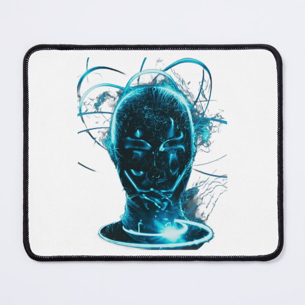 Item preview, Turquoise Neon Futuristic Woman Face design designed and sold by Dven-Clothes.
