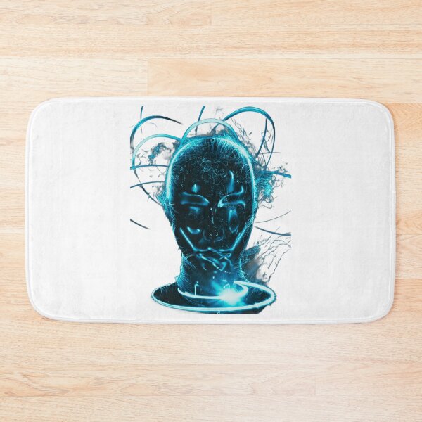 Item preview, Turquoise Neon Futuristic Woman Face design designed and sold by Dven-Clothes.