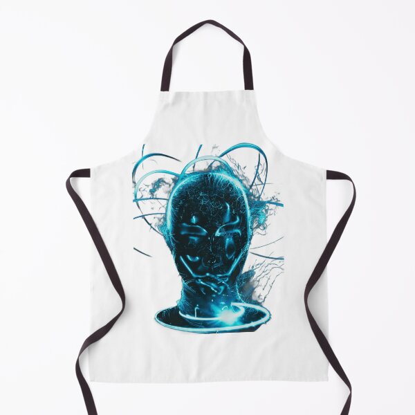 Item preview, Turquoise Neon Futuristic Woman Face design designed and sold by Dven-Clothes.
