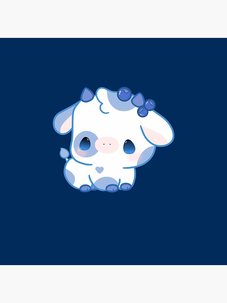 Blueberry Cow kawaii Sticker for Sale by MayBK