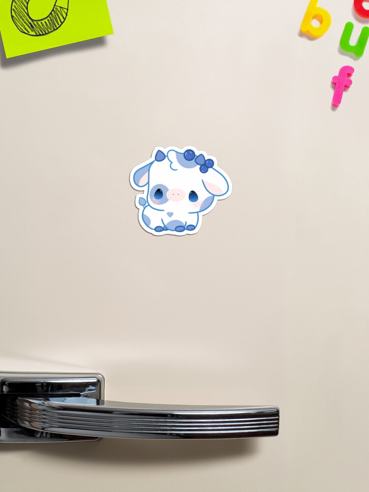 Blueberry Cow kawaii Sticker for Sale by MayBK