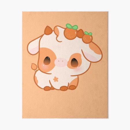 Chocolate Cow kawaii Poster for Sale by MayBK