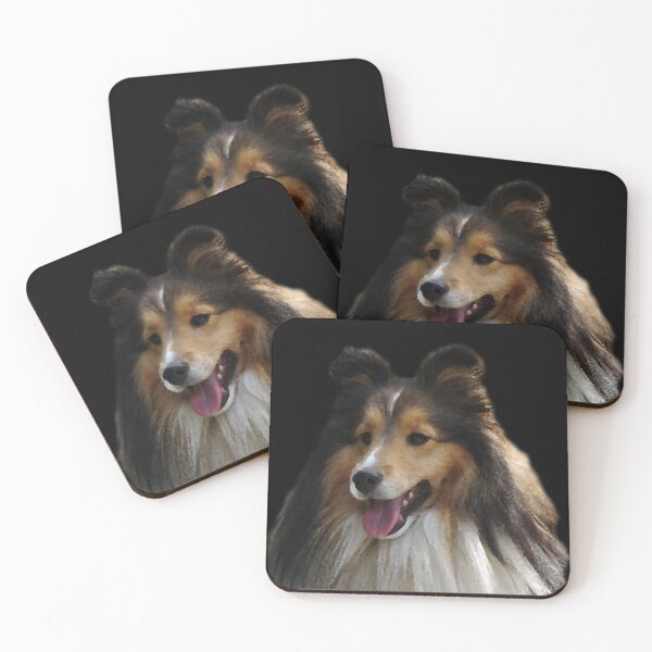 Item preview, Cute cheerful smiling tircolor Sheltie  designed and sold by GoodVibesOcean.