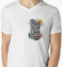 Difficult Roads Men's V-Neck T-Shirt