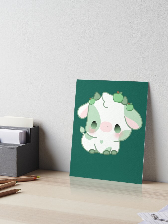 Strawberry Cow kawaii Greeting Card for Sale by MayBK