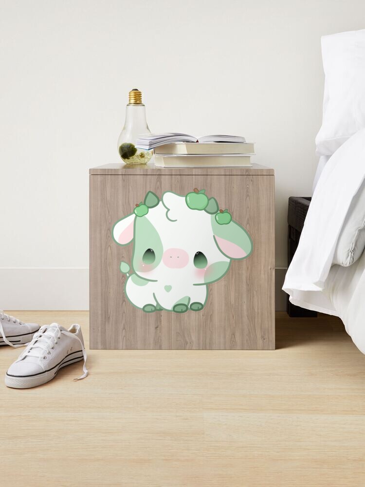 apple Cow kawaii Sticker for Sale by MayBK