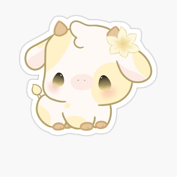 Blueberry Cow kawaii Sticker for Sale by MayBK