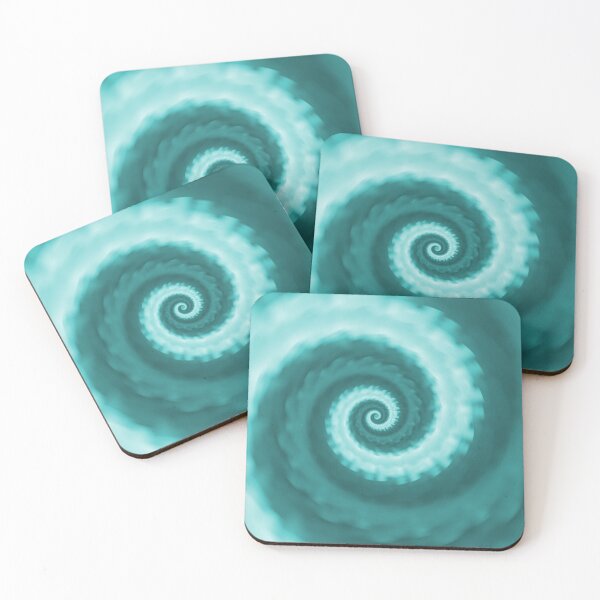 Item preview, TEAL Monochrome TIE DYE 60s retro design designed and sold by ModSupporters.