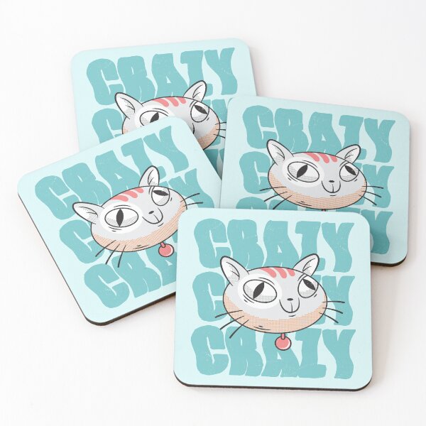 Item preview, Cute Crazy Typography and Smiling Cat  designed and sold by bolimj.