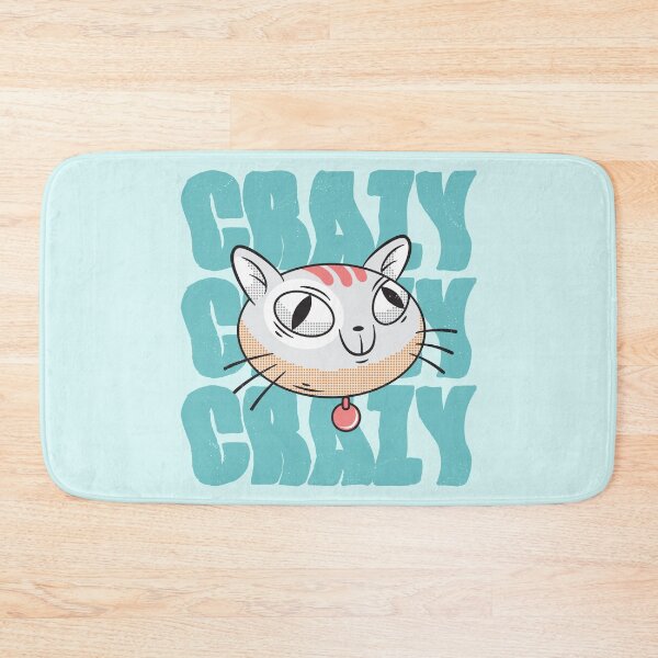 Item preview, Cute Crazy Typography and Smiling Cat  designed and sold by bolimj.