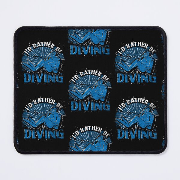 Item preview, Funny Scuba Diver Ocean Scuba Diving Id Rather Be Diving designed and sold by RomanStowell.