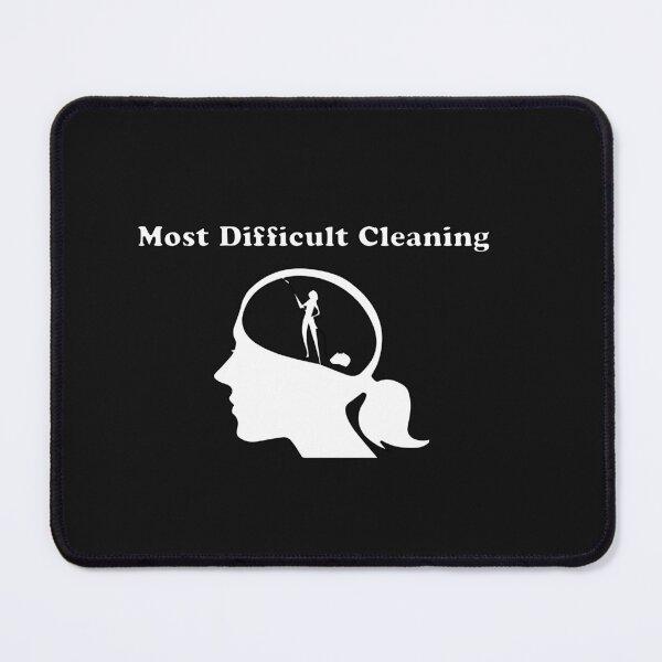 Item preview, most difficult cleaning funny shirt with brain illustration designed and sold by Crystakim.