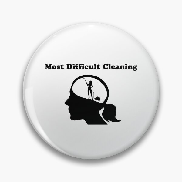 Item preview, most difficult cleaning funny shirt with brain illustration designed and sold by Crystakim.