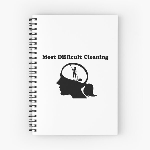 Item preview, most difficult cleaning funny shirt with brain illustration designed and sold by Crystakim.