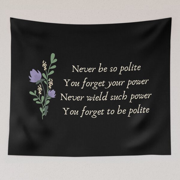 Item preview, Power and Politeness | Marjorie designed and sold by BloompodDesigns.