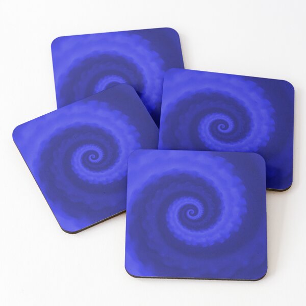 Item preview, BLUE Monochrome TIE DYE 60s retro design designed and sold by ModSupporters.